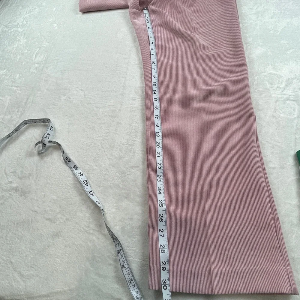 Alfred Dunner‎ Mauve Pink Corduroy Zip Jacket and Pants Set Womens 14